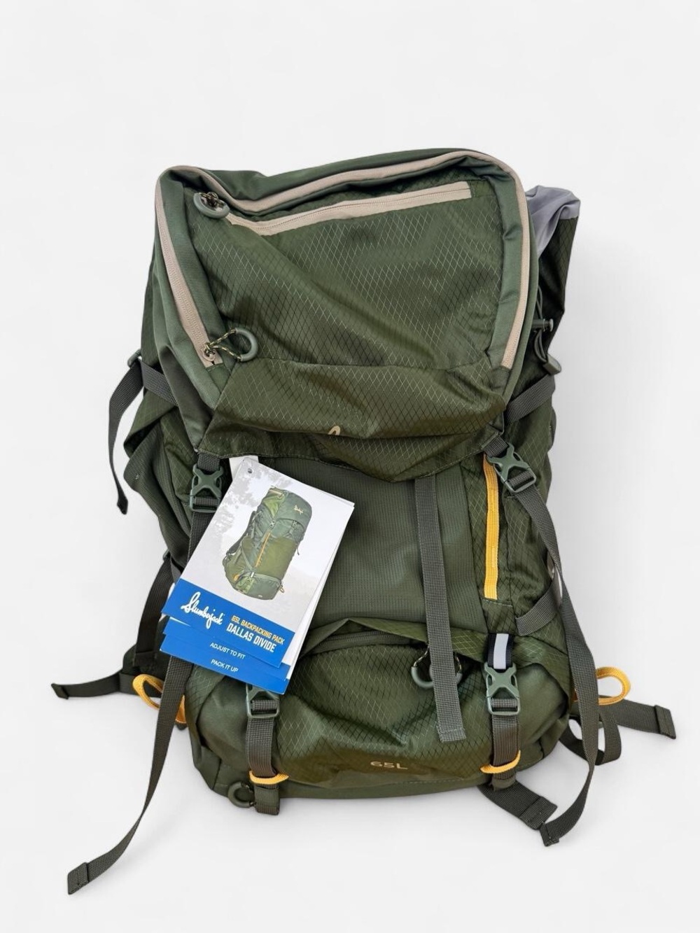 Slumberjack 65L Green Outdoor Hiking BackPack